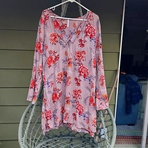 Free People long sleeved floral dress